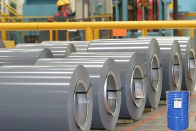 High-gloss gray coil coating